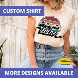 custom teacher shirt back to school shirt kindergarten pre-k 1st 2nd 3rd 4th 5th 6th 7th 8th grade teacher shirt teach l