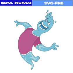 wade ripple svg, wade elemental svg, elemental character svg, elemental svg, disney svg, png digital file