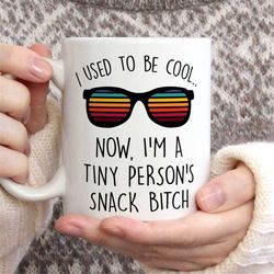 gift for new mom, funny snack b*tch coffee mug for mom, funny mom coffee mugs, funny mug for new mom, mother's day gift