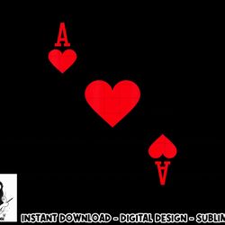 ace of hearts costume png, sublimation halloween deck of cards copy