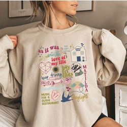 h's h music album sweatshirt , hh sweatshirt , house sweatshirt , rock, pop - funk, synth - pop
