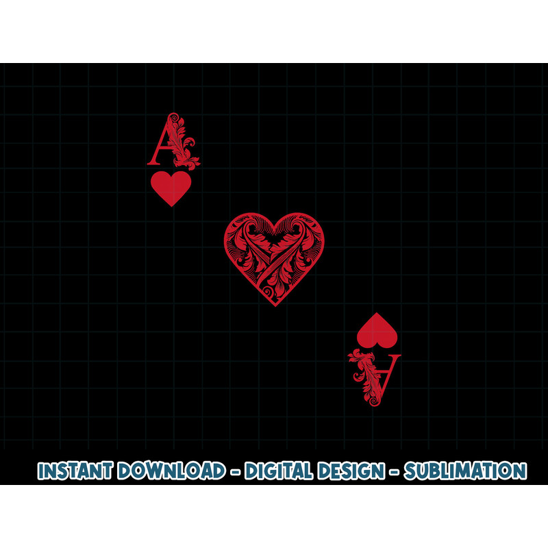 Ace Of Hearts Costume Shirt - Funny Halloween Gift Tshirt png, sublimation copy.jpg