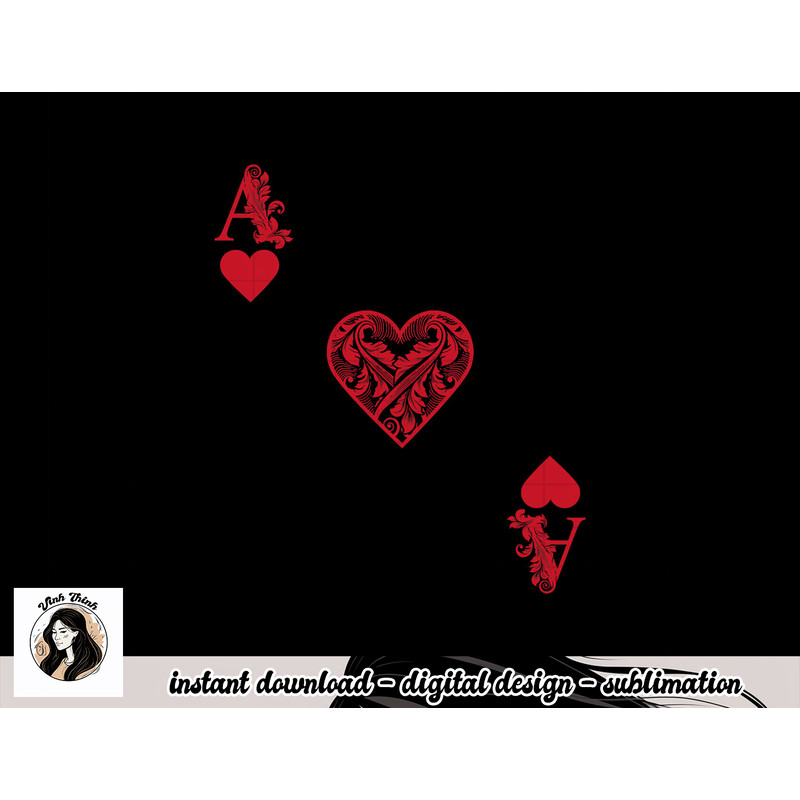 Ace Of Hearts Costume Shirt - Funny Halloween Gift Tshirt png, sublimation copy.jpg