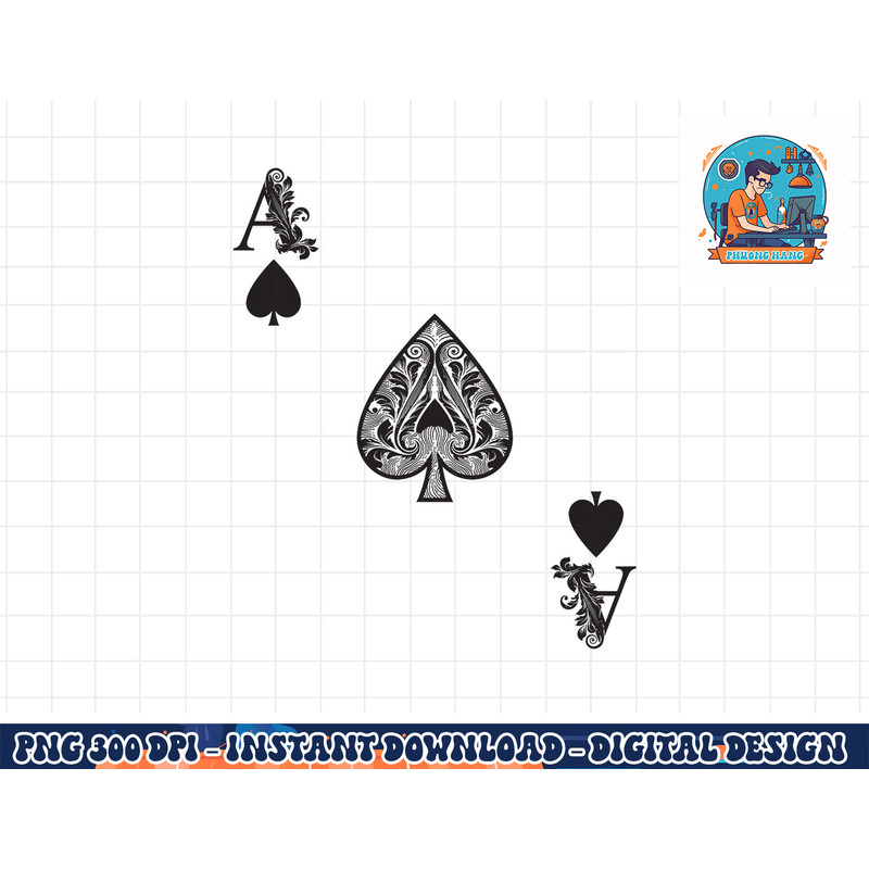 Ace Of Spades Costume Shirt - Funny Halloween Gift Tshirt png, sublimation copy.jpg