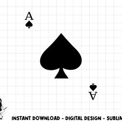 ace of spades deck of cards halloween costume png, sublimation copy