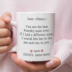 personalized pomsky gift, pomsky mom, pomsky mug, pomsky gift for women, pomsky mom mug, pomsky mommy,
