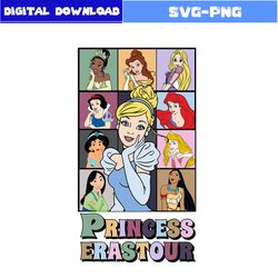 the eras tour svg, princess eras tour svg, retro svg, princess svg, disney princess svg, disney svg, png digital file
