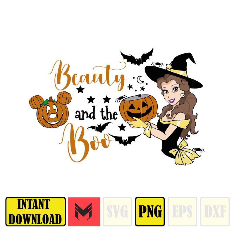 Halloween Princess Png, Spooky Vibes Png, Bat, Witch Png, Png Files For Cricut Sublimation, Instant Download (2).jpg