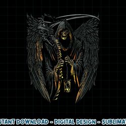 angel of death grim reaper scary halloween occult dark art png, sublimation copy