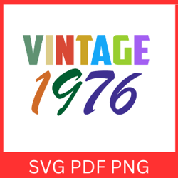 vintage 1976 retro svg|vintage 1976 svg design |vintage 1976 sublimation designs|printable art |digital download
