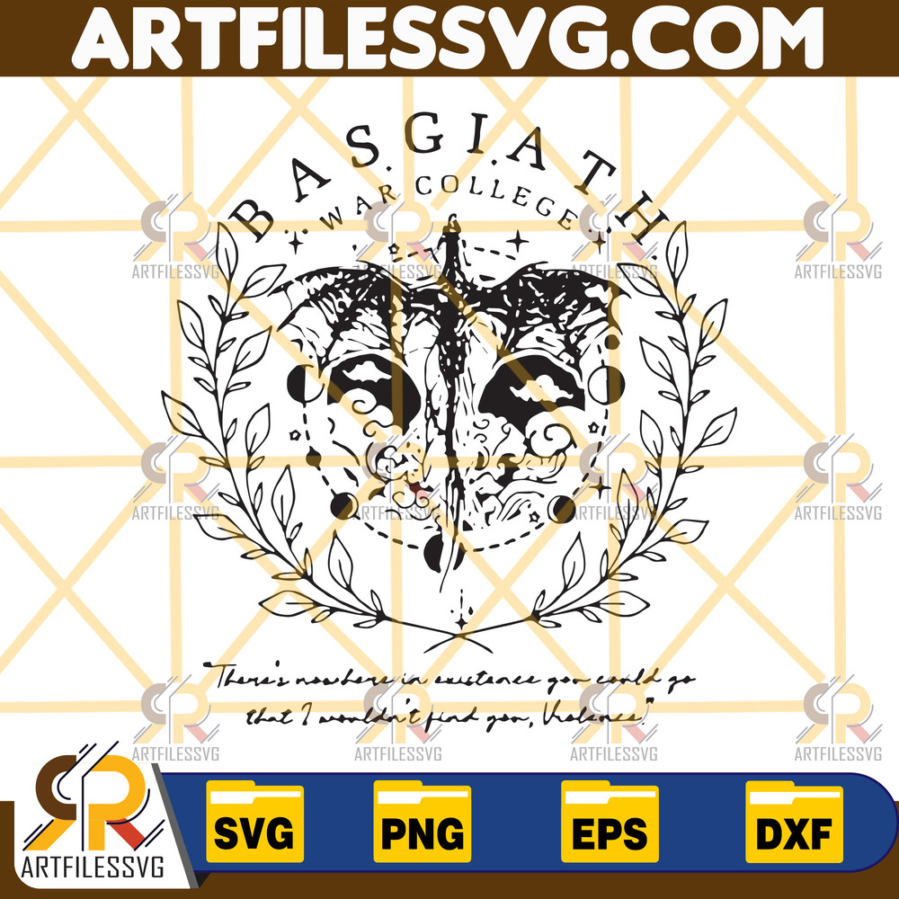 Basgiath War College Svg, Fourth Wing Svg, Fantasy Bookish, The Empyrean Series Booktok, Dragon Rider, Violet Sorrengail, Xaden Riorson.jpg