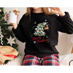Merry Christmas Shirt, Christmas Sweatshirt,Santa Christmas Shirt, Christmas Tree Shirt, Christmas Gift, Cat Christmas S