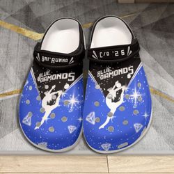 basketball crocs, basketball clog shoes unisex, sport crocs, sport sandals, sport clog shoes, blue diamond dance team
