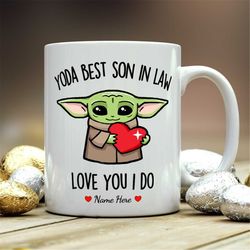 son in law gifts, yoda best son in law, funny gift for son in law, son in law mug, son in law coffee mug, son in law gif
