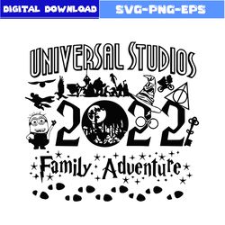 universal studios family adventure svg ,universal pictures svg, universal studios 2023 svg, disney svg, png eps file
