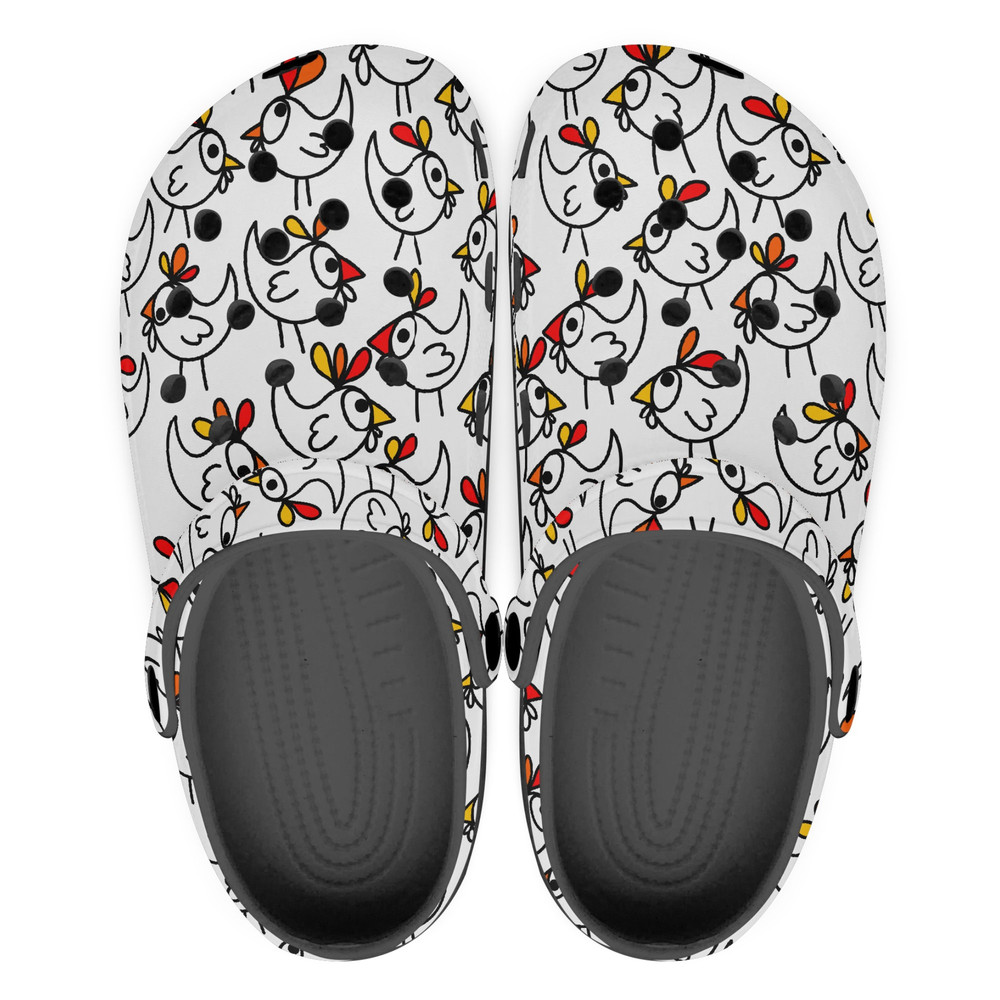 Crocs,Funny Crocs, Funny Chicken Crocs,Chicken Coop Shoes, Funny Chickens Shoes, Chicken Coop Clogs, Unisex Shoes,Free World Wide Ship.jpg