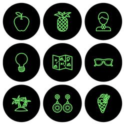 72 lifestyle instagram highlight icons.black instagram highlights images. black and green instagram highlights icons.