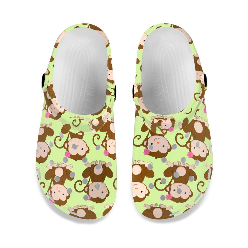 Monkey Crocs Shoes, Funny Slippers, Personalized Monkey Crocs Shoes, Beach Shoes, Summer Outdoor Shoes.jpg