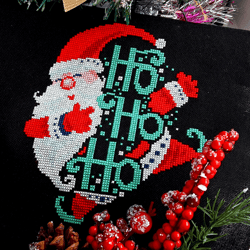 Santa cross stitch pattern, Funny Christmas cross stitch, Christmas decorations cross stitch, Winter cross stitch