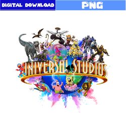 universal studios png, disney land png, spongebob svg, minion png, superhero png, dinosaur png, disney png
