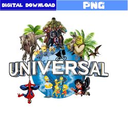 universal studios png, disney land png, the simpson svg, minion png, superhero png, dinosaur png, disney png
