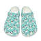 Blue Parent-child Panda Crocs , Cute Floral Child And Adult Clog Shoes , EU Size 29-48.jpg