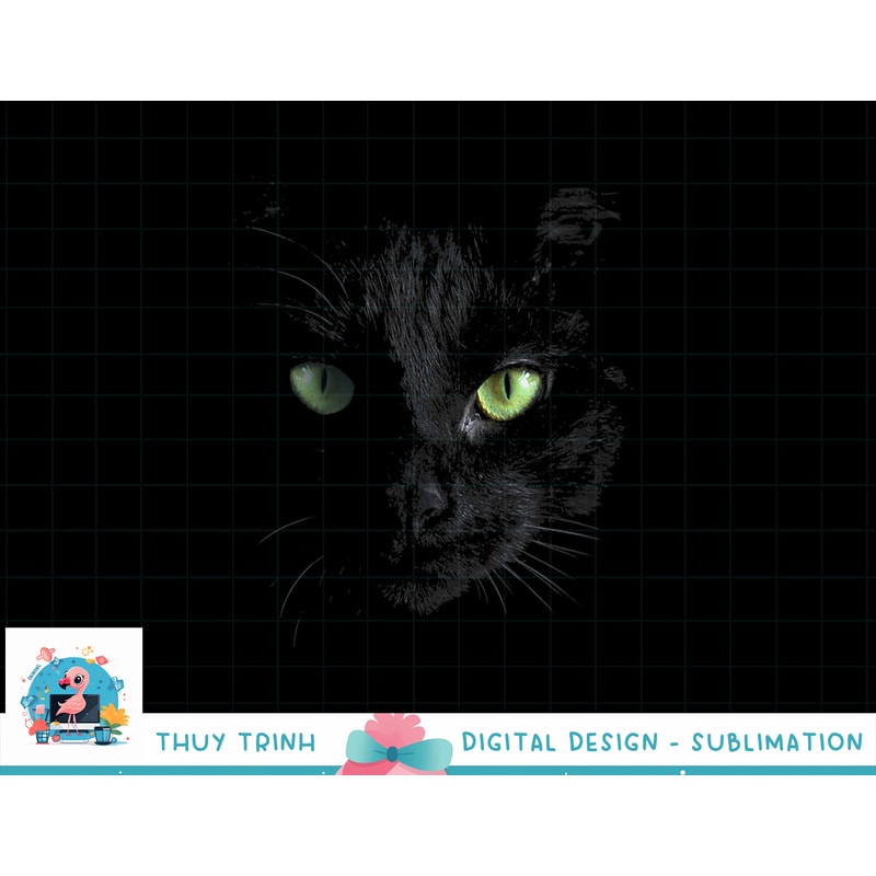 Black Cat with Green Eyes png, sublimation copy.jpg