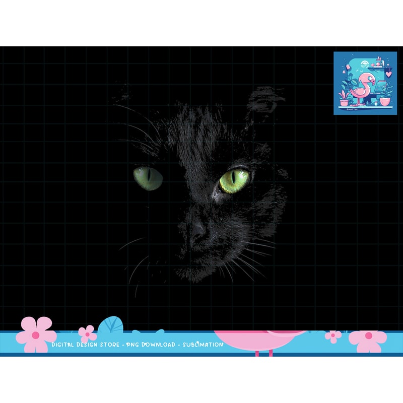 Black Cat with Green Eyes png, sublimation copy.jpg