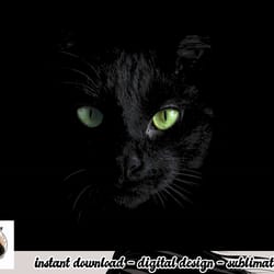 black cat with green eyes png, sublimation copy
