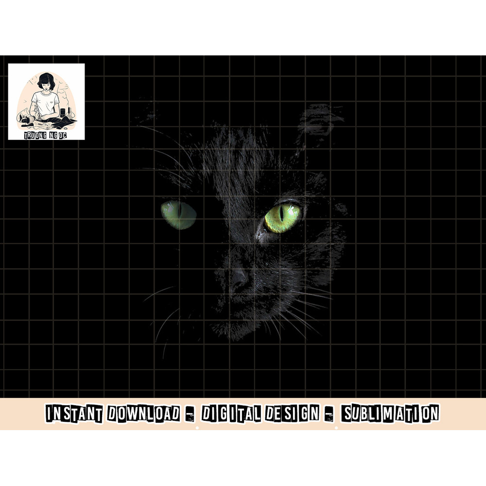 Black Cat with Green Eyes png, sublimation copy.jpg