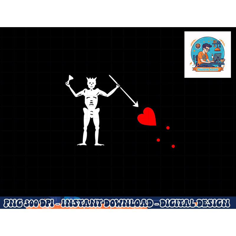 Blackbeard Pirate Flag Jolly Roger Skeleton Halloween png, sublimation copy.jpg