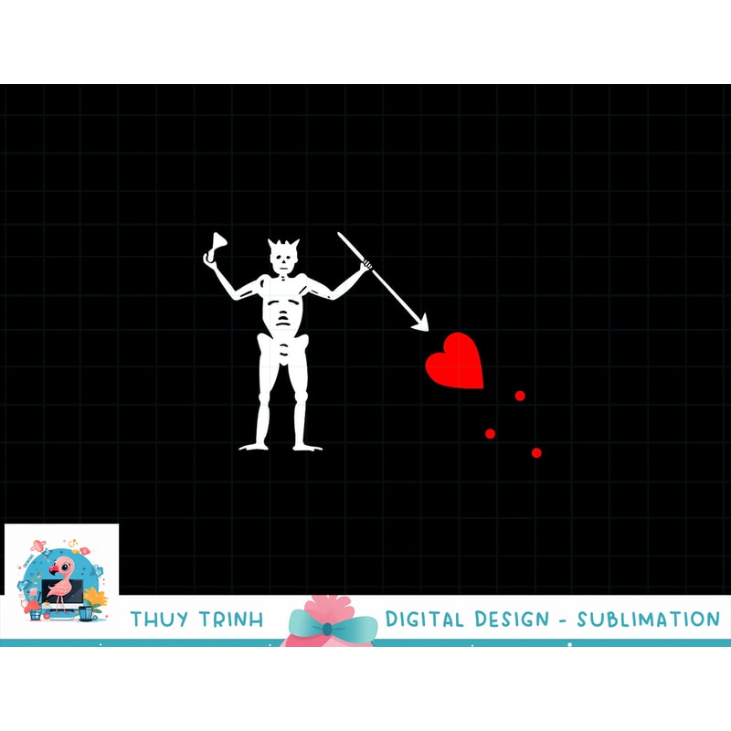 Blackbeard Pirate Flag Jolly Roger Skeleton Halloween png, sublimation copy.jpg