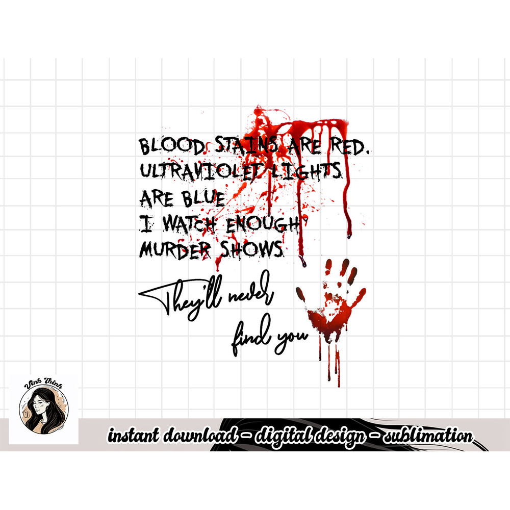 Blood Stains Are Red Ultraviolet Lights Are Blue Funny Quote png, sublimation copy.jpg