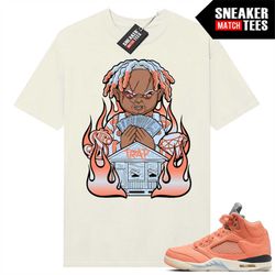 dj khaled 5s to match sneaker match tees sail 'trap chucky'