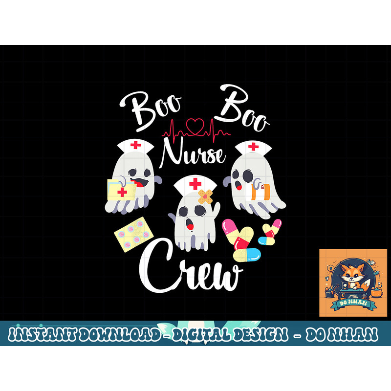 Boo Boo Crew Nurse Ghost Costume Funny Halloween Gift png, sublimation copy.jpg