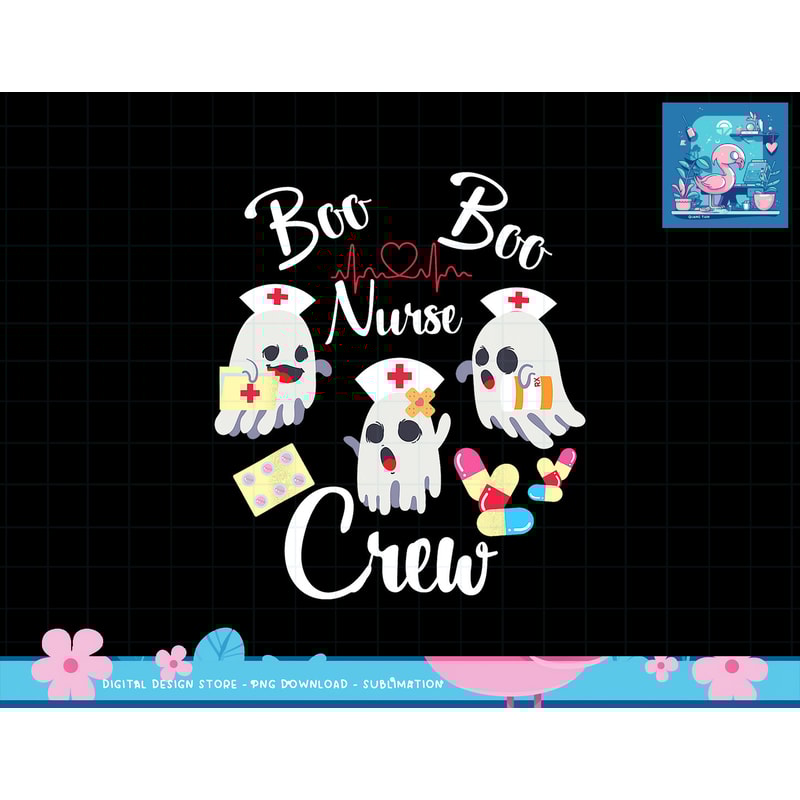 Boo Boo Crew Nurse Ghost Costume Funny Halloween Gift png, sublimation copy.jpg