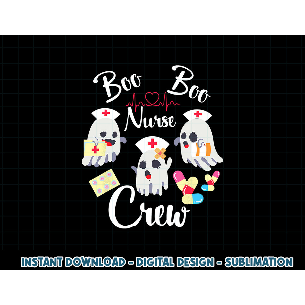 Boo Boo Crew Nurse Ghost Costume Funny Halloween Gift png, sublimation copy.jpg