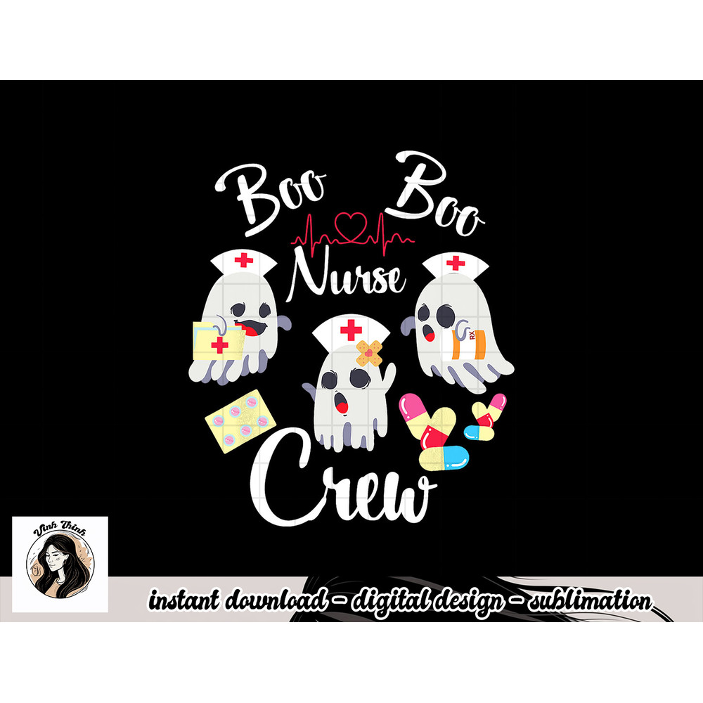 Boo Boo Crew Nurse Ghost Costume Funny Halloween Gift png, sublimation copy.jpg