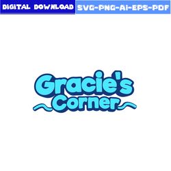 Logo Gracie's Corner Svg, Gracie's Corner Clipart, Gracie's Corner Svg, Cartoon Svg, Png Pdf Eps Digital File