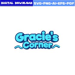 logo gracie's corner svg, gracie's corner clipart, gracie's corner svg, cartoon svg, png pdf eps digital file