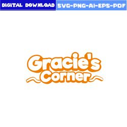 gracie's corner logo svg, logo gracie's corner clipart, gracie's corner svg, cartoon svg, png pdf eps digital file