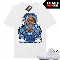 low legend blue 11s shirts to match sneaker match tees white 'trap chucky'