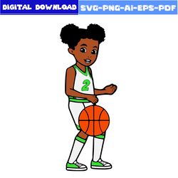 Gracie's Corner Girl Svg, Gracie's Corner Svg, Gracie's Svg, Cartoon Svg, Basketball Svg, Png Pdf Eps Digital File