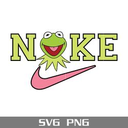 nike kermit the frog svg, nike logo svg, kermit the frog svg, nike muppets svg, png digital file