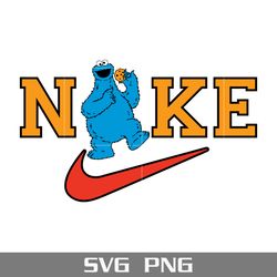 nike cookie monster svg, nike logo svg, cookie monster svg, nike sesame street svg, png digital file