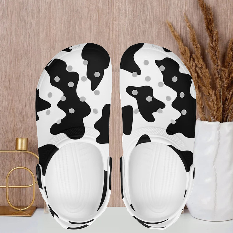 Women's Shoes Cow Print Clogs Shoes Footwear Gift for Her Casual Shoes Woman Shoes Womens Shoes Clogs Slip on Shoes Gift for Friend.jpg