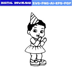baby gracie's corner outline svg, gracie's corner girl svg, gracie's corner svg, gracie's svg, girl svg, cartoon svg