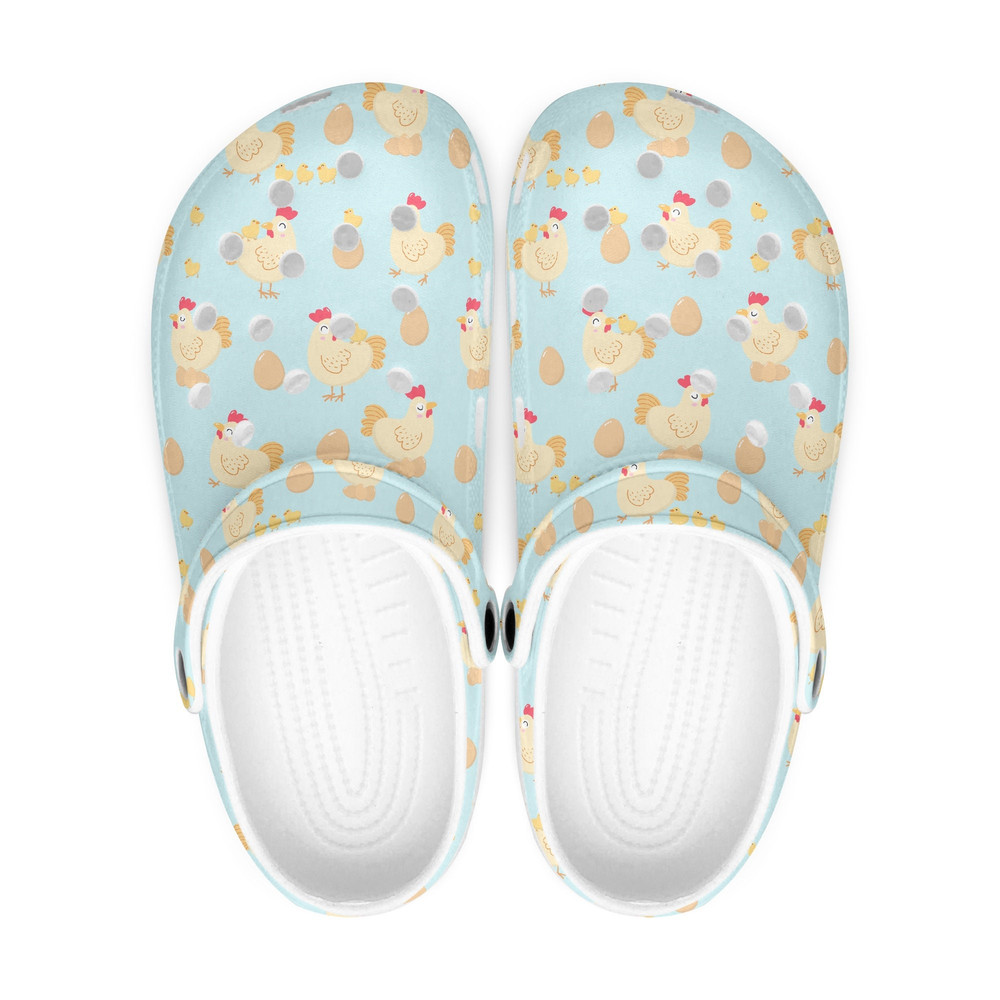 Chicken clogs, chicken shoes, chicken clogs women, chicken clogs for men, summer clogs, cute clogs shoes, gift for her.jpg