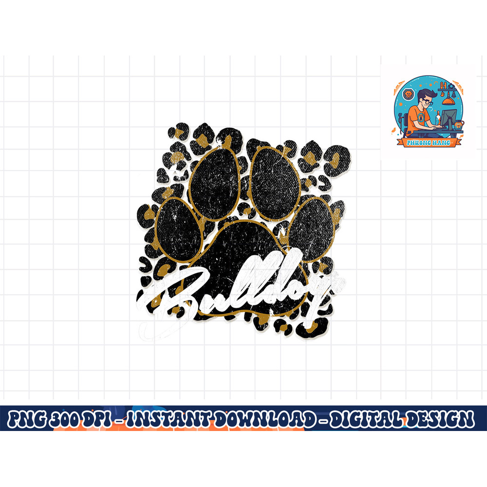 bulldogs gold black cheetah school sports fan team spirit copy.jpg