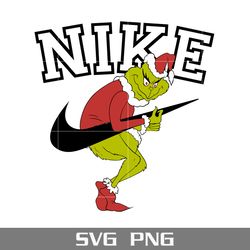 the grinch nike svg, nike christmas logo svg, nike logo svg, grinch christmas svg, png digital file